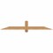 Ekena Millwork Eugene Smooth Timber Gable Bracket, Western Red Cedar, 60"W x 10"H x 1 1/2"D x 3 1/2"F, 4/12 Pitch GBW060X10X0204EUG00SWR - alternate 1